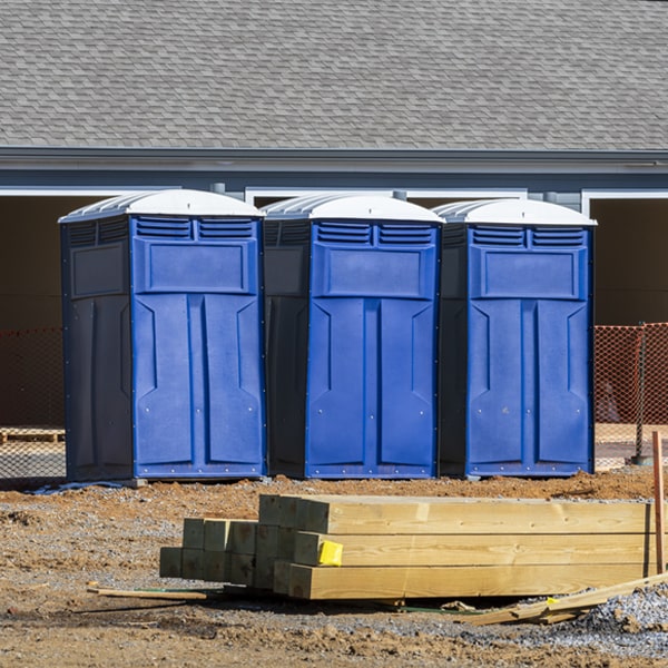 is there a specific order in which to place multiple porta potties in Thurmond West Virginia